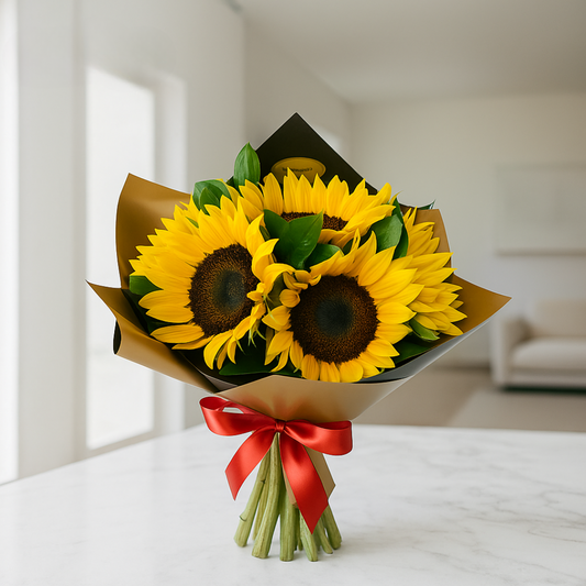 Bouquet - Ramo Sol Radiante: Girasoles de la Felicidad
