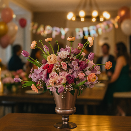 Cumpleaños - Lux Cooper de Hortensias y Tulipanes
